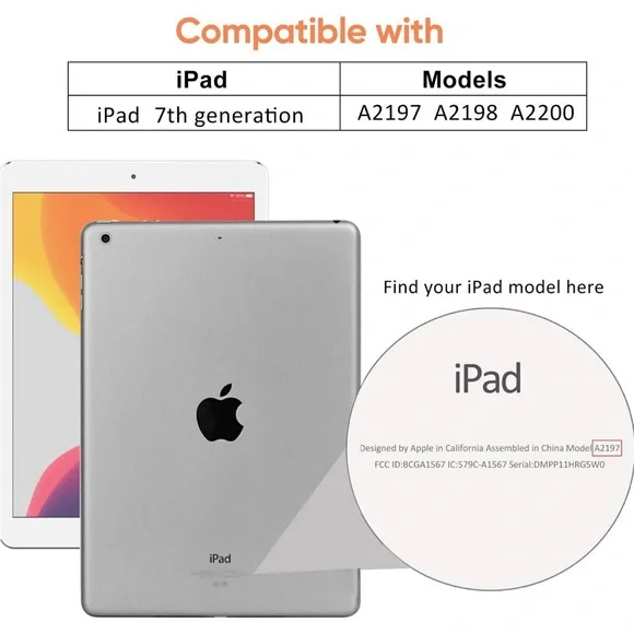 iPad 10.2 Case iPad 7th Generation Case, 7th Gen 10.2 Inch  –Grey - Picture 2 of 10